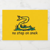 スニックミームGadsden parody SnekRight フードラベル (シングルラベル)