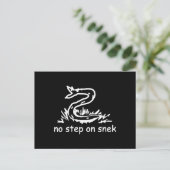 スニックミームGadsden parody SnekRight ポストカード (スタンド正面)