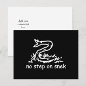 スニックミームGadsden parody SnekRight ポストカード (正面/裏面)