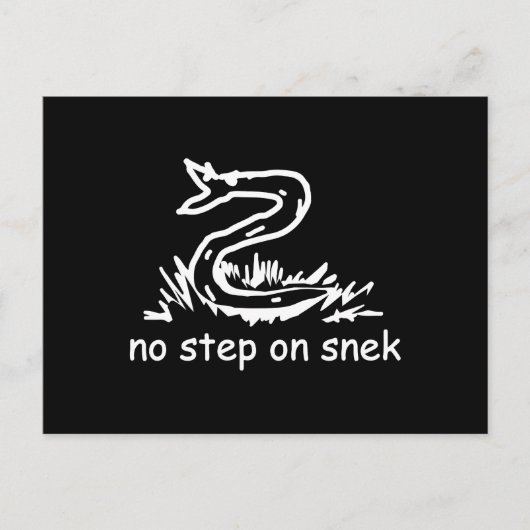 スニックミームGadsden parody SnekRight ポストカード (正面)