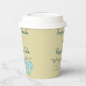 スニップスカタツムリと子犬の尾ベビー服ライン 紙コップ (左)