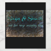 スニップス&カタツムリとフリーレンジの子犬の尾 ワインラベル (シングルラベル)