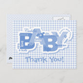 スニップス&カタツムリベビーサンキューハガキ ポストカード (正面/裏面)