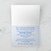 スニップ及びかたつむりのベビーシャワーカード招待状 招待状 (内部)