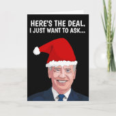 スニファジョーバイデン氏おもしろいクリスマスカード シーズンカード (正面)