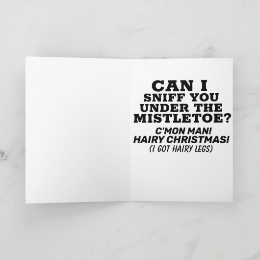 スニファジョーバイデン氏おもしろいクリスマスカード シーズンカード (内部)