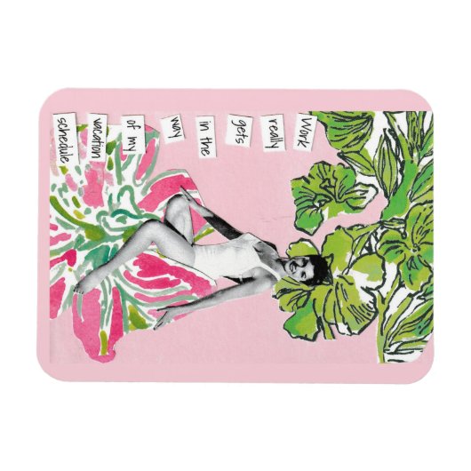 スニャーキーなバケーションマグネットの仕事が邪魔 マグネット (横)