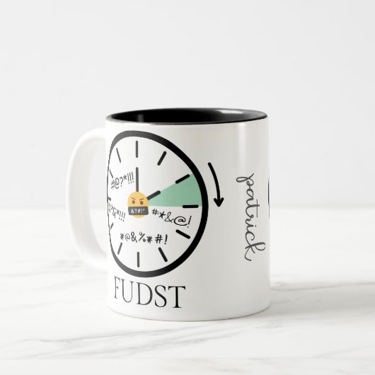 スニャーキー夏時間セラミックマグ ツートーンマグカップ (正面左)