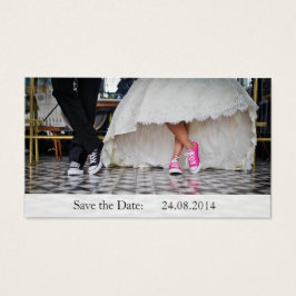 スニーカーおもしろいは日付のビジネス結婚カードを保存