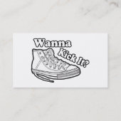 スニーカーそれを蹴りたいと思って下さい 名刺 (裏面)