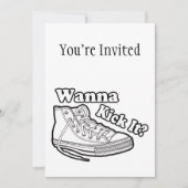 スニーカーそれを蹴りたいと思って下さい 招待状 (正面)
