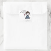 スニーカーでパーティーの女の子をワインで縛る スクエアシール (バッグ)