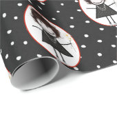 スニーカーでフィギュアの女の子 ラッピングペーパー (ロールコーナー)