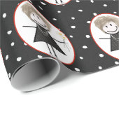 スニーカーでフィギュアの女の子 ラッピングペーパー (ロールコーナー)