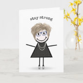 スニーカーでフィギュア考えの女の子を突き刺す カード (黄色い花)