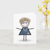 スニーカーでフィギュア考えるの女の子 カード (黄色い花)