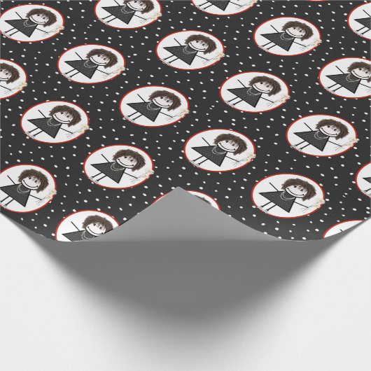 スニーカーでフィギュア ラッピングペーパー (角)