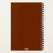 スニーカーとデイジー印象派オレンジホワイト ノートブック (裏面)