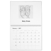 スニーカーと靴のおもしろい カレンダー (2月 2027)