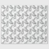 スニーカーのデザイン ラッピングペーパー (フラット)