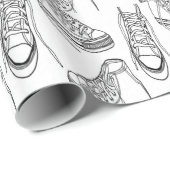 スニーカーのデザイン ラッピングペーパー (ロールコーナー)