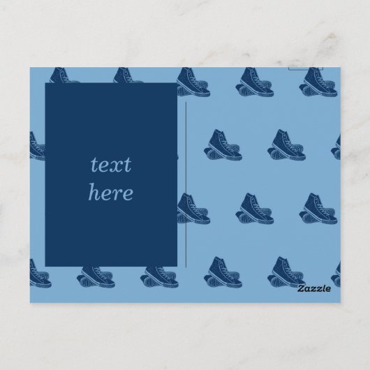 スニーカーのパターン ポストカード (裏面)