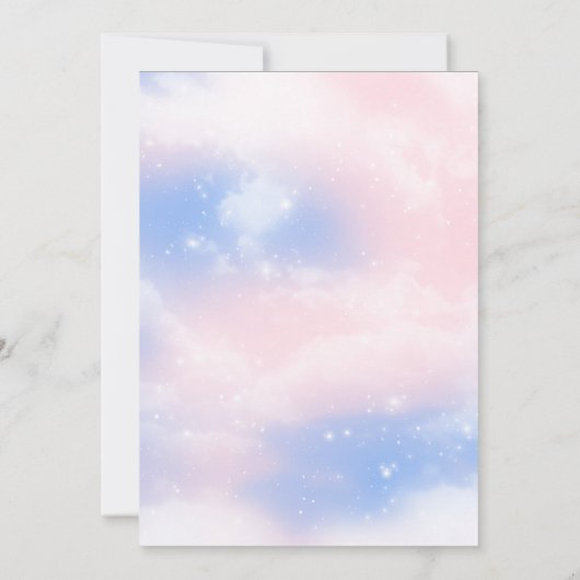 スニーカーのボール性別が赤ちゃんシャワーを明らかにする 招待状 (裏面)