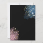 スニーカーのボール性別が青またはピンクを明らかにする 招待状 (裏面)