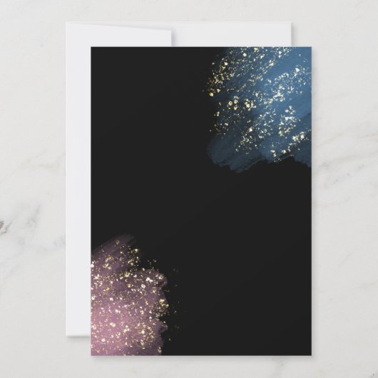 スニーカーのボール性別が青またはピンクを明らかにする 招待状 (裏面)