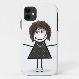 スニーカーの女の子 ステッカー iPhone 11 ケース