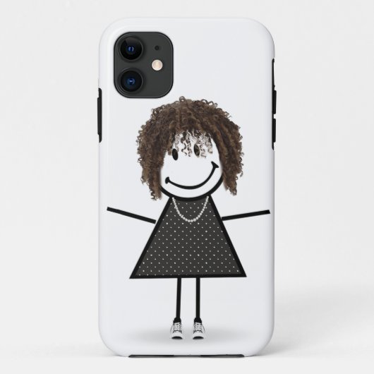スニーカーの女の子 ステッカー Case-Mate iPhoneケース (裏面)