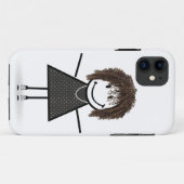スニーカーの女の子 ステッカー Case-Mate iPhoneケース (裏面(横))