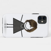スニーカーを履いた髪のある棒人間女子 Case-Mate iPhoneケース (裏面(横))