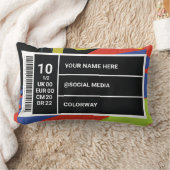 スニーカーアイディアカスタマイズ可能なシューボックスラベル1/2 ランバークッション (ブランケット)