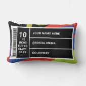 スニーカーアイディアカスタマイズ可能なシューボックスラベル1/2 ランバークッション (正面)