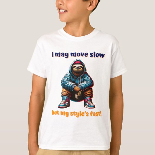 スニーカークールとフード付きスウェットシャツのアーバンスロース Tシャツ (正面)