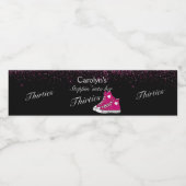 スニーカーグリッター30歳の誕生日 ペットボトルラベル (シングルラベル)