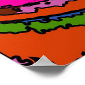 スニーカーサイケデリックポスター ポスター (角)