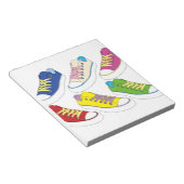 スニーカースケッチランニングカラフルの靴 ノートパッド (アングル)