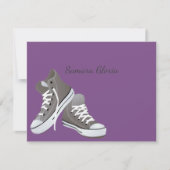 スニーカーバルミツワーありがとう ノートカード (正面)