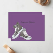 スニーカーバルミツワーありがとう ノートカード (正面/裏面インサイチュ)