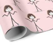 スニーカー付きスティックフィギュア ラッピングペーパー (ロールコーナー)