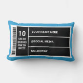 スニーカー室デコ及びカスタマイズ可能な靴箱ラベルラム ランバークッション (正面)