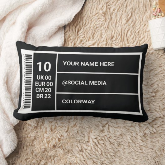 スニーカー室デコ及びカスタマイズ可能な靴箱ラベルラム ランバークッション (ブランケット)