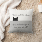 スニーカー猫ウィンストンが装飾用クッションを知りたい クッション (ブランケット)