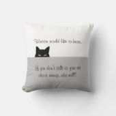 スニーカー猫ウィンストンが装飾用クッションを知りたい クッション (正面)