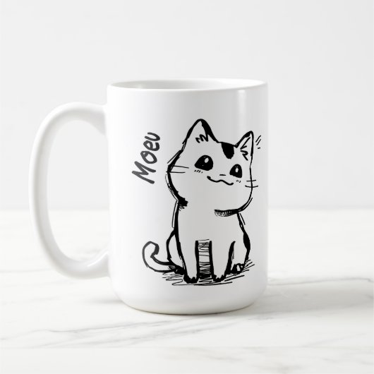 スニーカー猫01 コーヒーマグカップ (左)