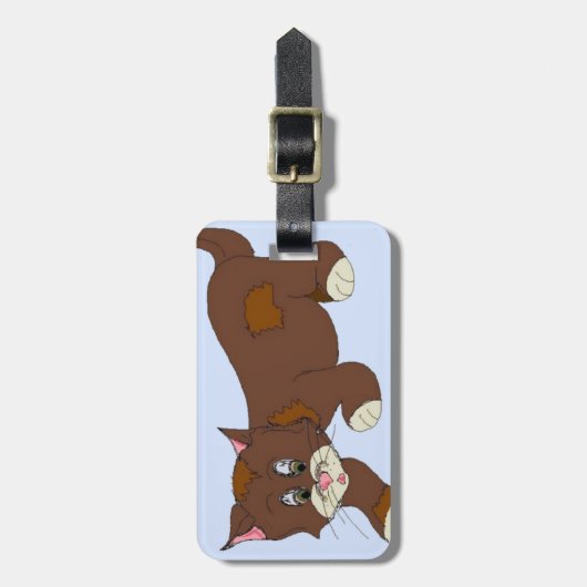 スニーカー猫 ラゲッジタグ (正面縦)