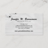 スニーカー白スポーツジム靴 名刺 (裏面)