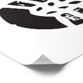 スニーカー白黒インプリント ポスター (角)